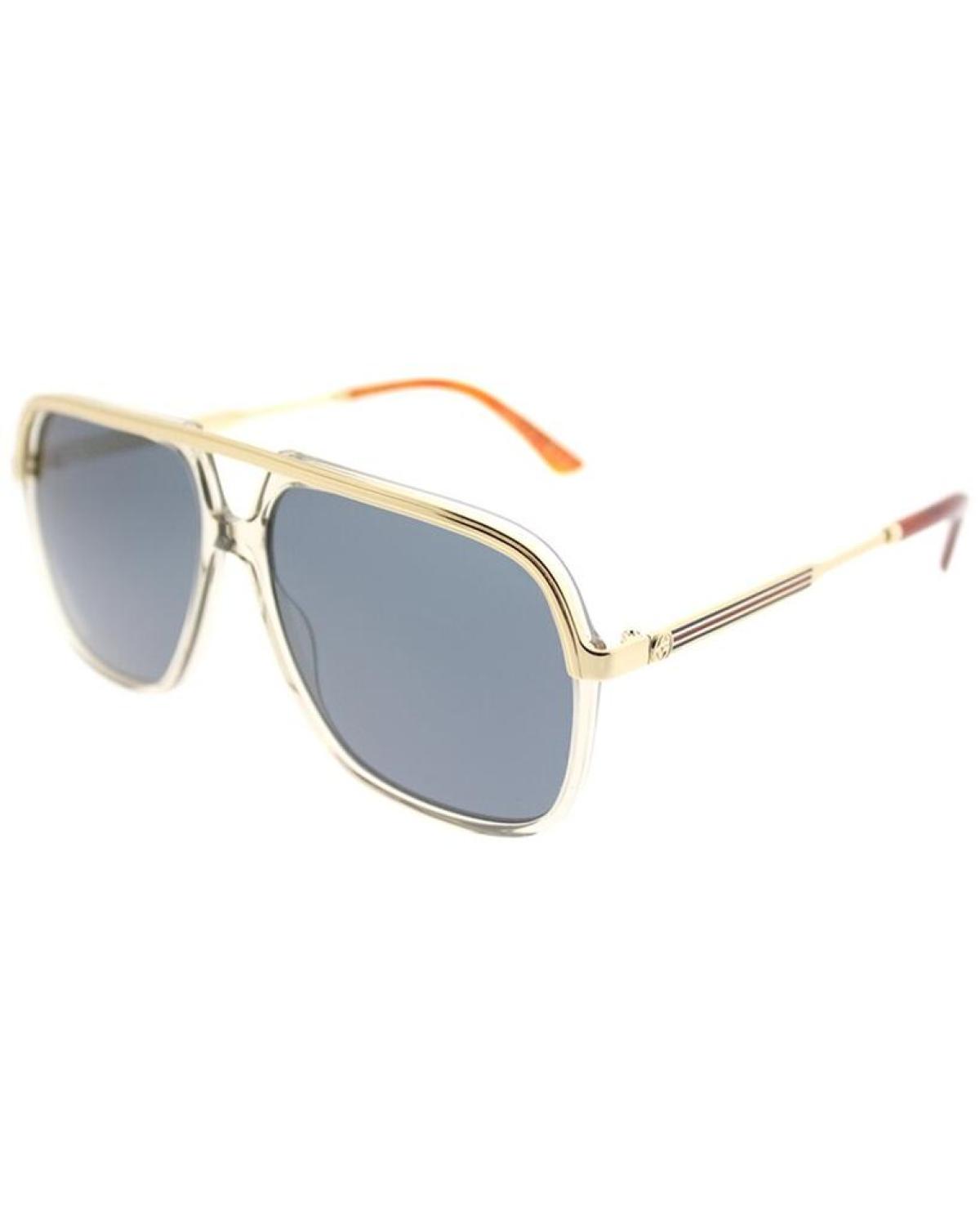 Gucci Unisex Aviator 57mm Sunglasses