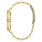 Men's Analog Gold-Tone Stainless Steel Watch 44mm