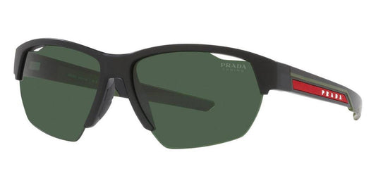 Prada Men's PS-03YS-18G06U Linea Rossa 64mm Matte Black Sunglasses