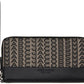 Black & Beige 'The Monogram Jacquard Continental Wristlet' Wallet