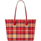 Bleecker Museum Plaid Printed Medium Tote