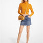 Frayed Denim Mini Skirt
