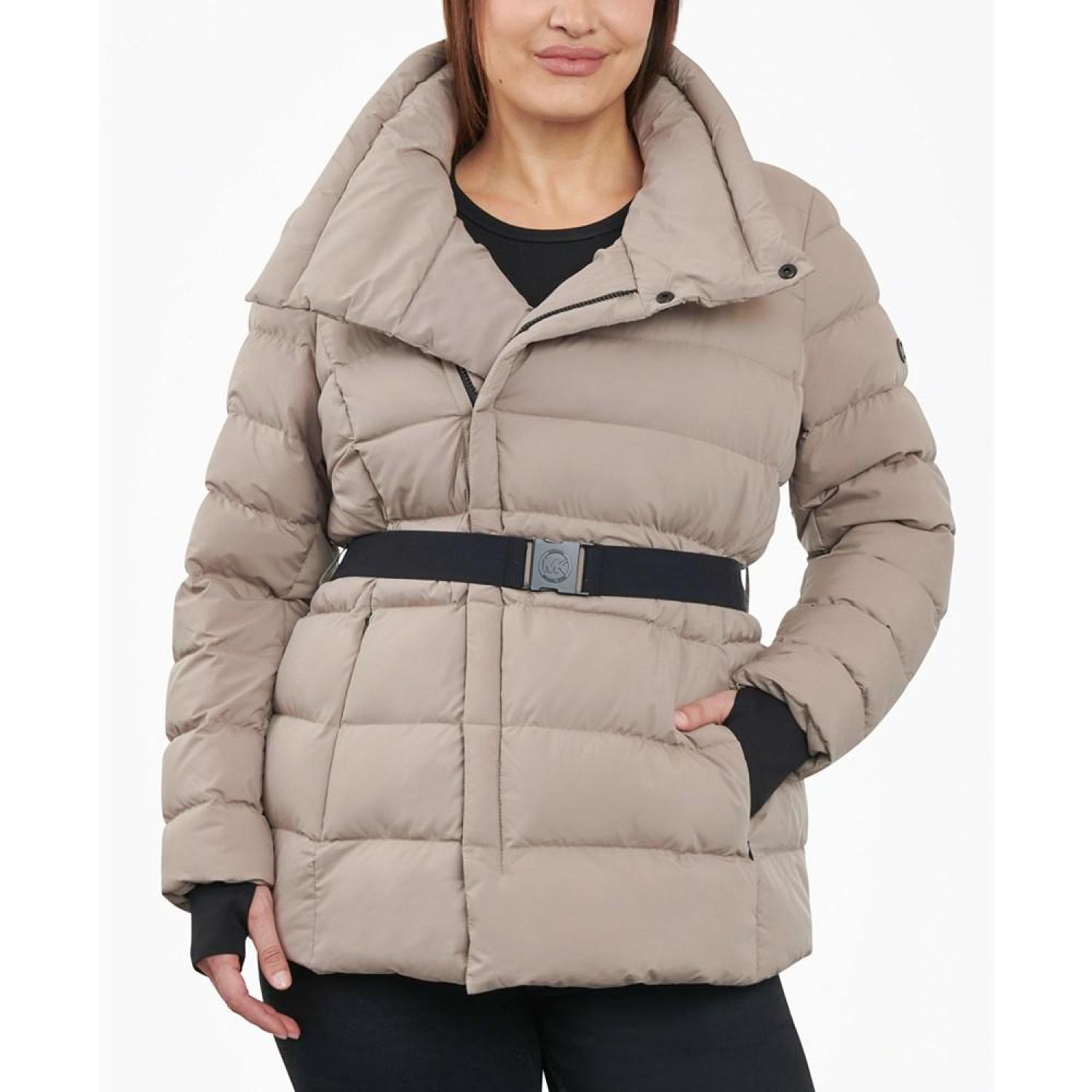 Packable puffer coat deals plus size