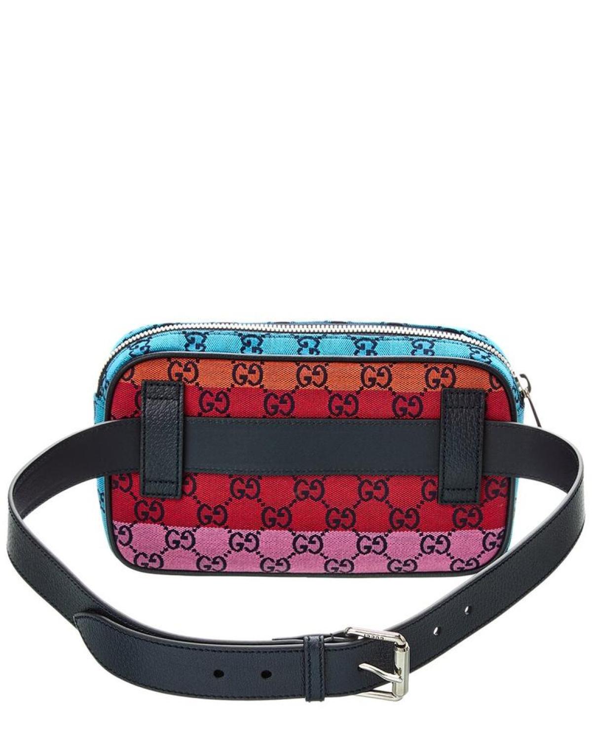 Gucci GG Canvas & Leather Belt Bag