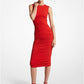 Stretch Matte Jersey Ruched Sheath Dress