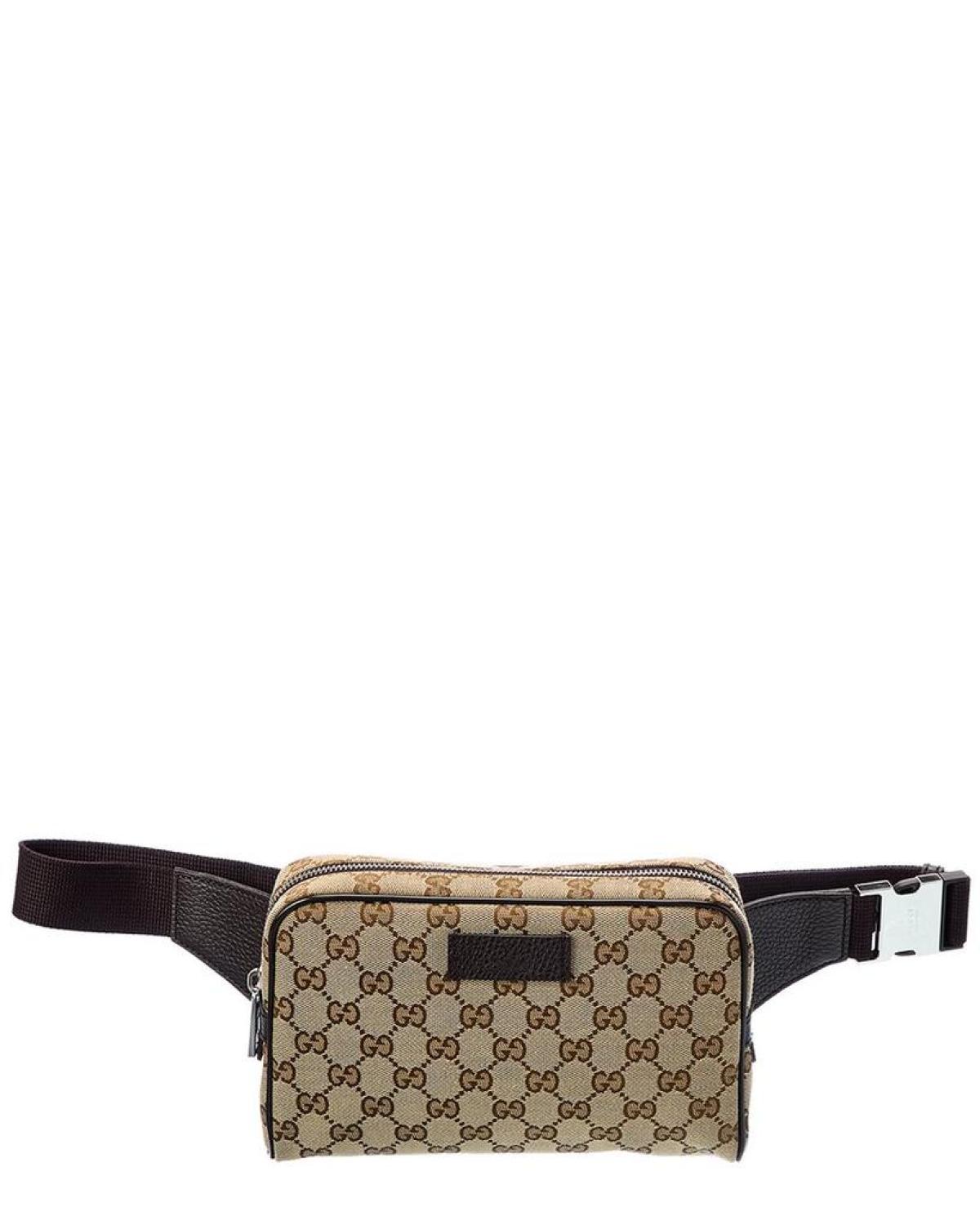 Gucci GG Canvas & Leather Belt Bag