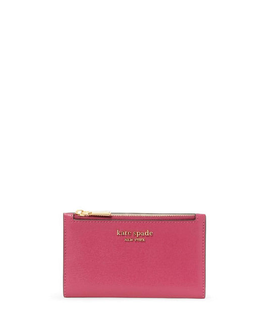 Morgan Saffiano Leather Small Slim Bifold Wallet