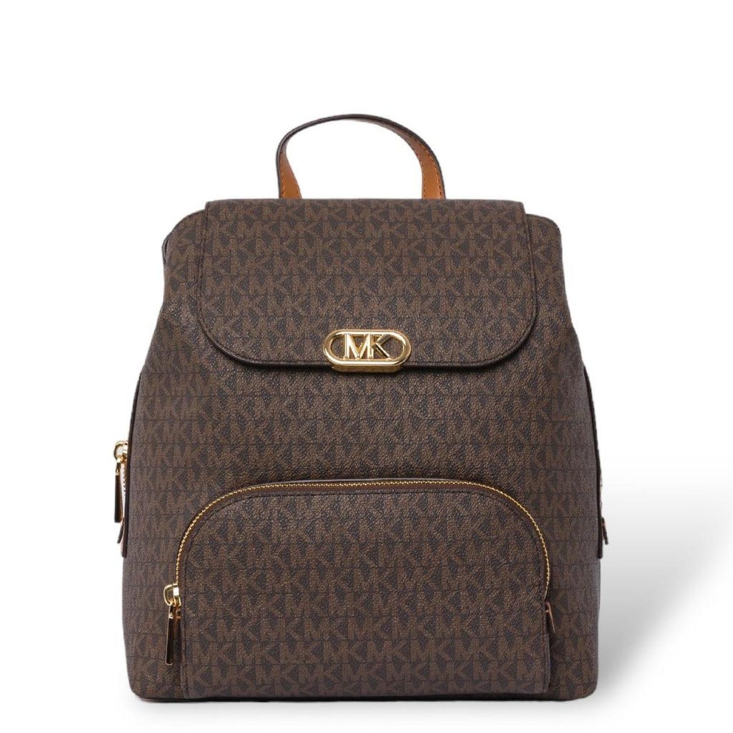 Michael Michael Kors Logo Plaque Monogram-Patterned Backpack