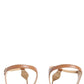 Michael Michael Kors Logo Plaque Ankle Strap Sandals
