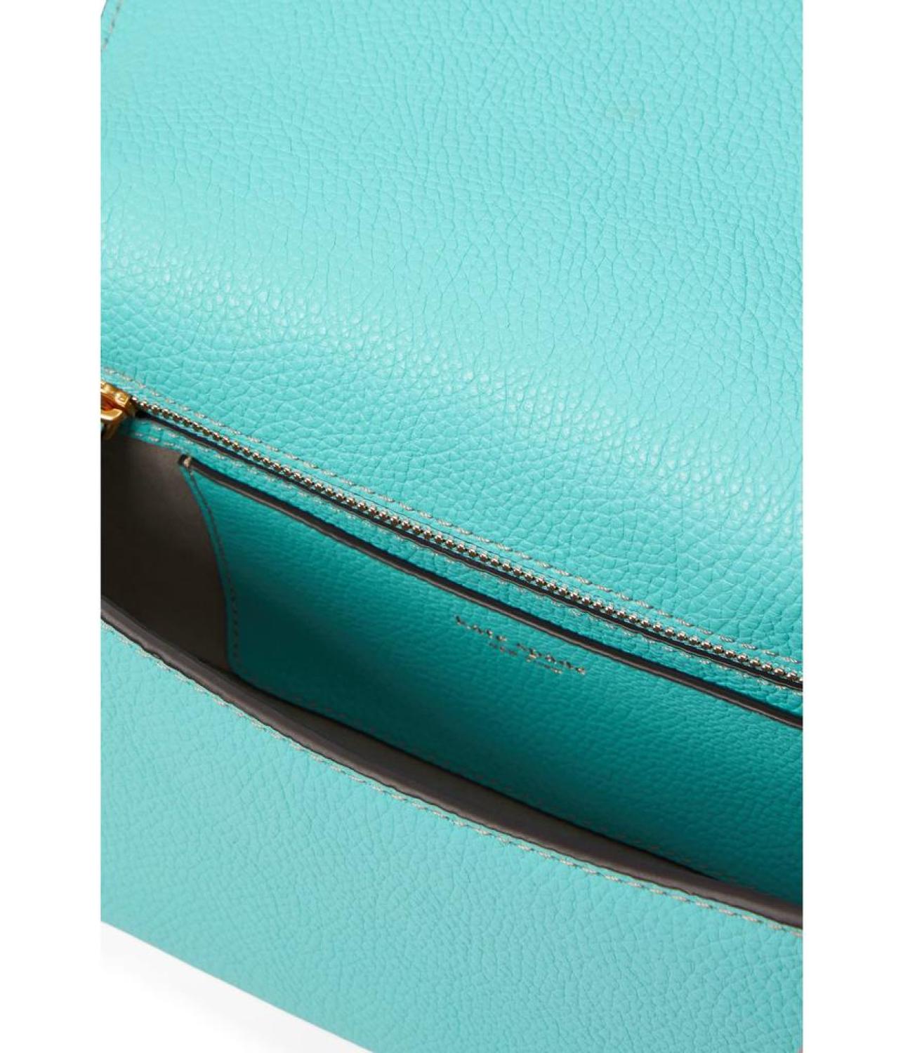 Gramercy Pebbled Leather Small Flap Shoulder Bag