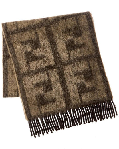 FENDI Alpaca & Wool-Blend Scarf