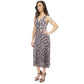 Women's Anaconda Printed Pleated Midi Dress