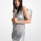 Zebra Sequined Tank Dress