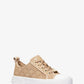 Evy Empire Logo Embossed Suede Sneaker