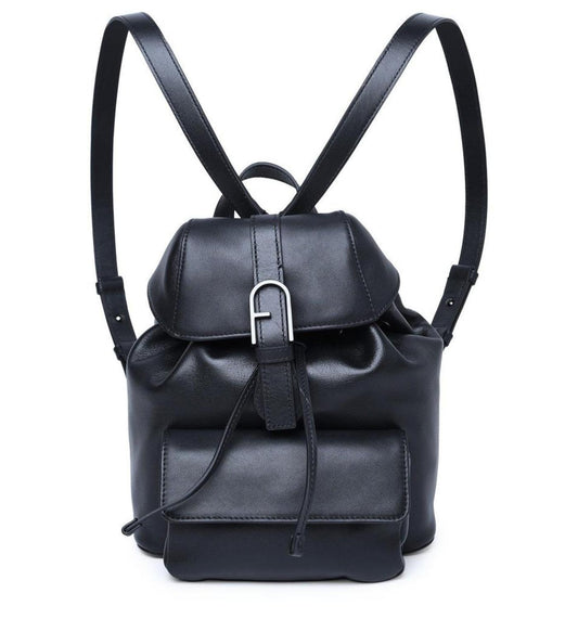 Furla Logo Plaque Drawstring Backpack