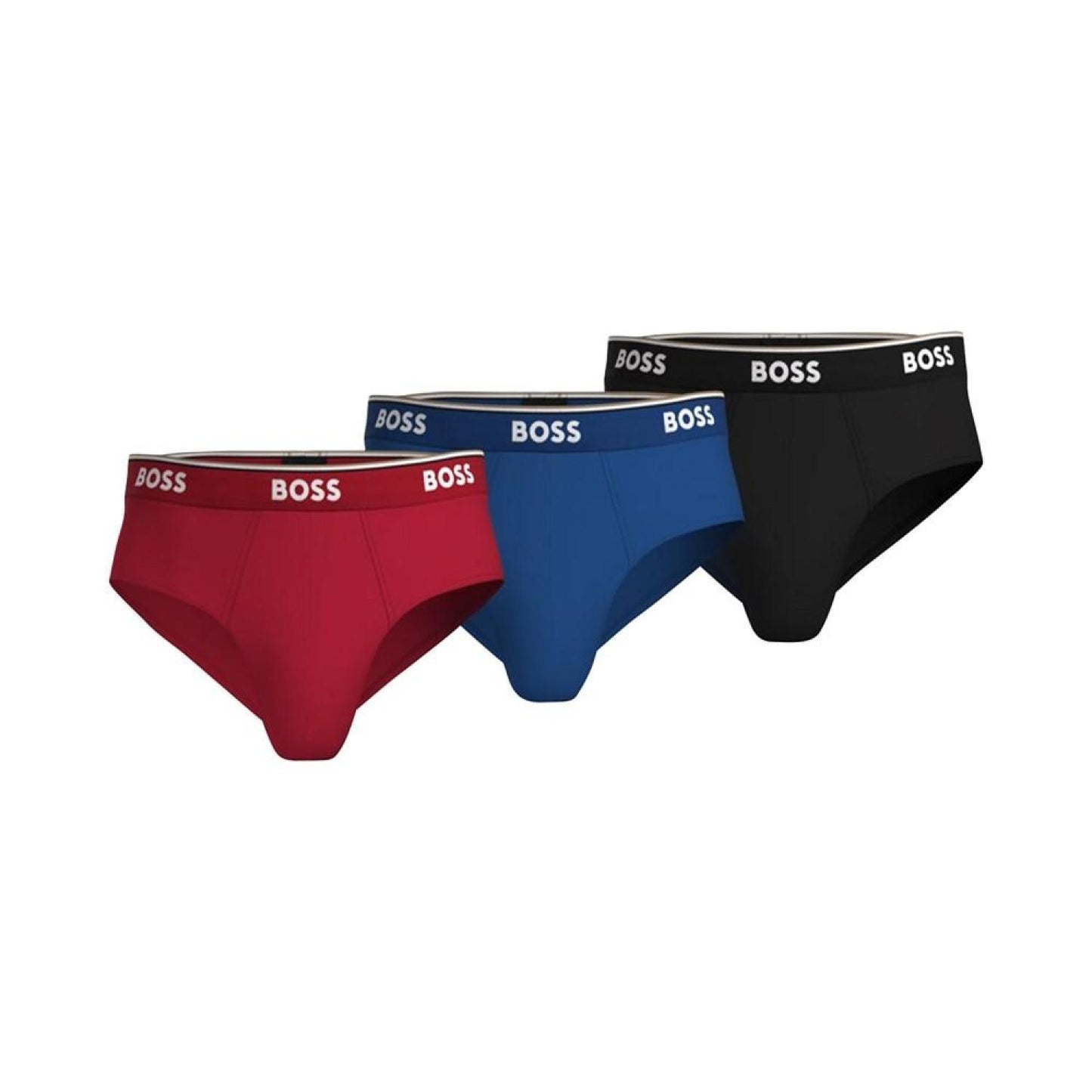 Men's 3-Pk. Power Stretch Assorted Color Solid Briefs