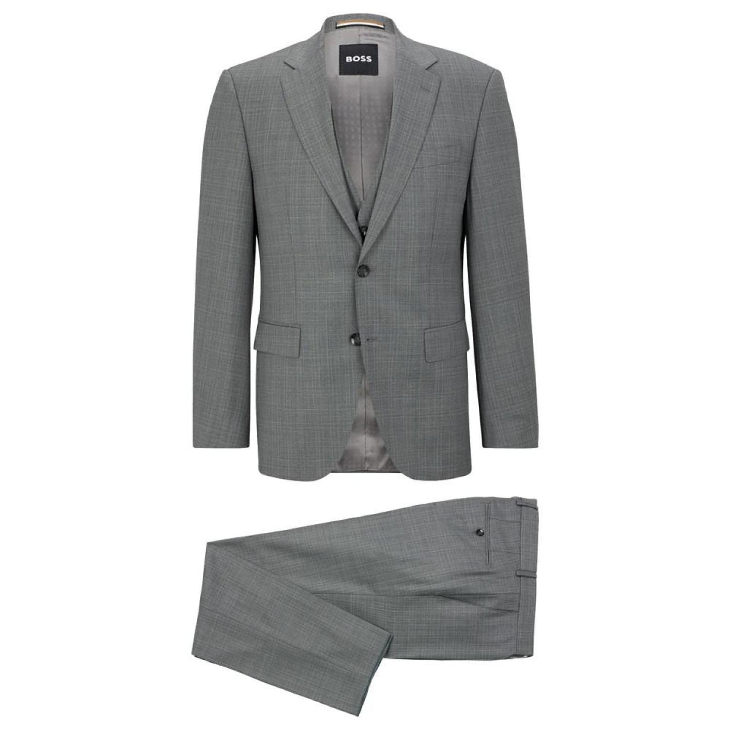 Men's Wool Serge Regular-Fit 3-Piece Suit
