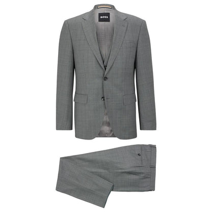 Men's Wool Serge Regular-Fit 3-Piece Suit