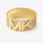 Mott Precious Metal-Plated Brass Pavé Bangle