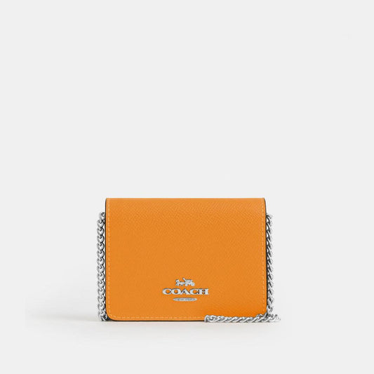 Coach Outlet Mini Wallet On A Chain In Colorblock