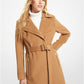 Wool Blend Asymmetric Coat