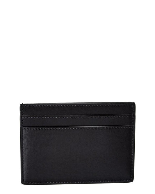 Saint Laurent Tiny Monogram Leather Card Case, os