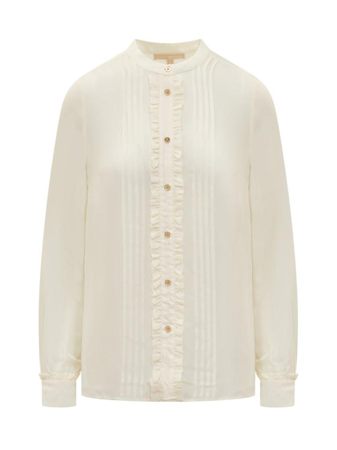 Michael Michael Kors Ruffled Pleated Blouse