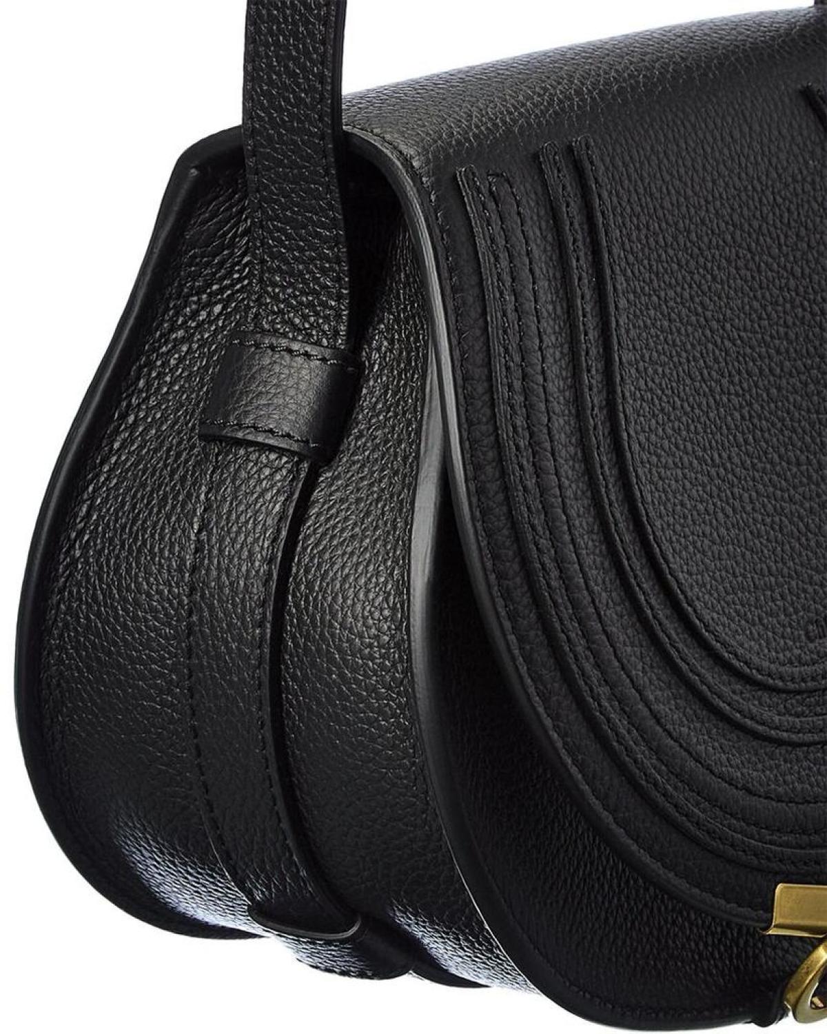 Chloé Marcie Small Leather Saddle Bag