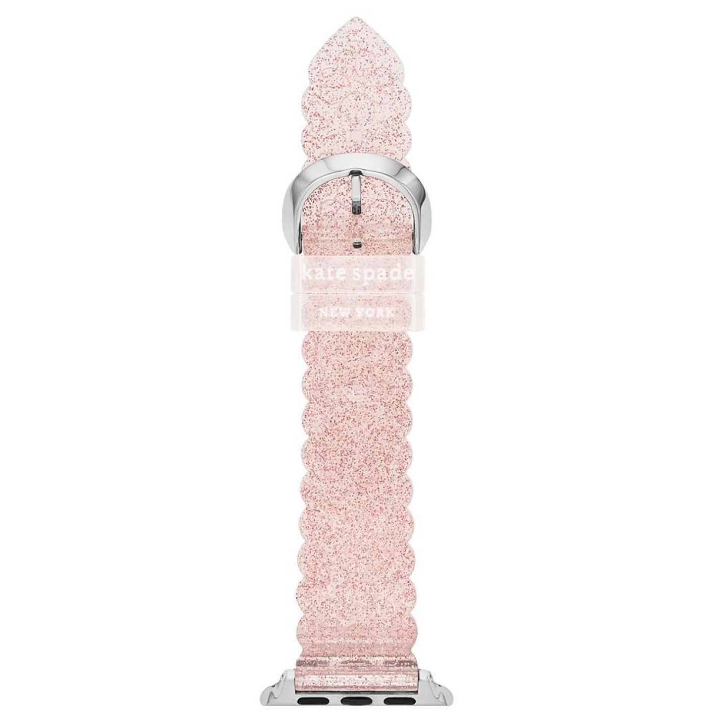 Women's Pink Glitter Jelly Polyurethane Band for Apple Watch, 38mm, 40mm, 41mm