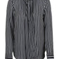 Michael Michael Kors Striped Tie-Neck Blouse