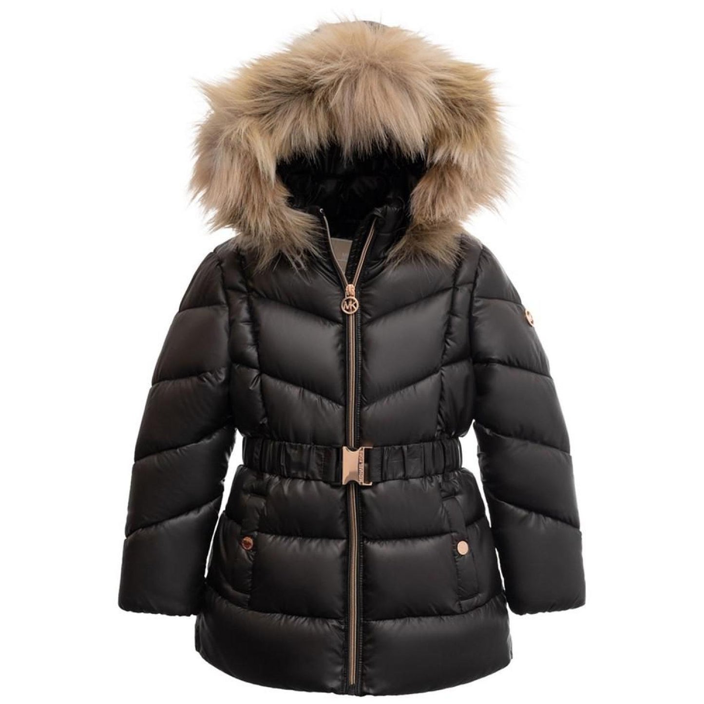 Toddler and Little Girls Heavy Weight Belted Jacket