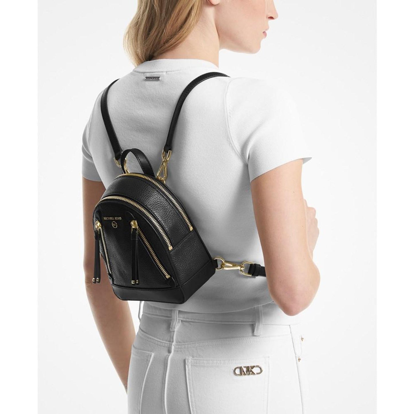 Brooklyn Mini Leather Convertible Messenger Backpack