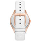 Women's Harlowe Quartz Three-Hand White Leather Watch 38mm