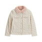 Big Girls All Over Print Faux Fur Lining Stretch Denim Jacket