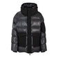 Oversize-fit water-repellent jacket in mixed materials