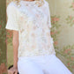 Kylee Short Sleeve Sweatshirt In Blush Blossom