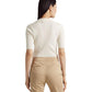 Rib-Knit Cotton-Blend Polo Sweater