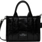 Black 'The Shiny Crinkle Mini' Tote
