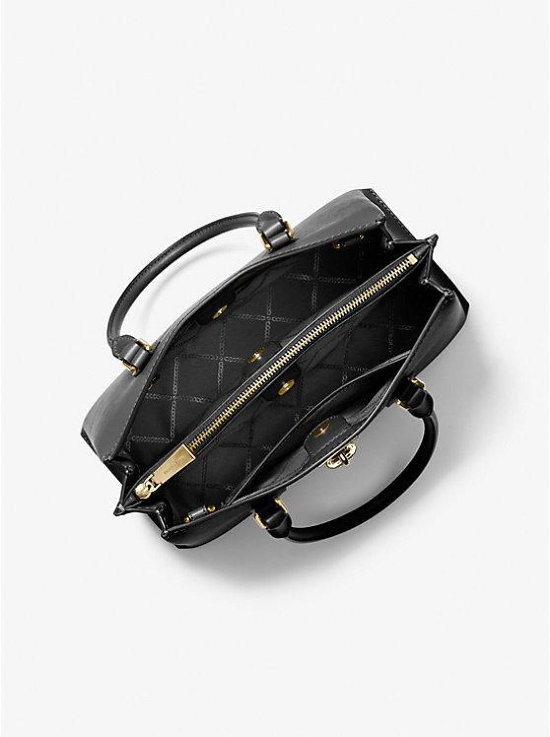 Ruby Medium Saffiano Leather Satchel