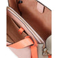 Knott Colorblocked Pebbled Leather Medium Crossbody Tote