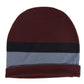 Gucci Unisex Burgundy Blue Wool Beanie Medium Knit Cap