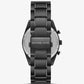 Oversized Accelerator Black-Tone Watch