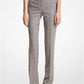 Carolyn Embroidered Glen Plaid Stretch Wool Trousers