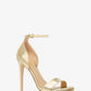 Jordyn Embellished Metallic Snake Embossed Leather Platform Sandal