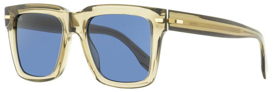 Hugo Boss Men's Eco Acetate Sunglasses B1442S 09QKU Transparent Brown 53mm