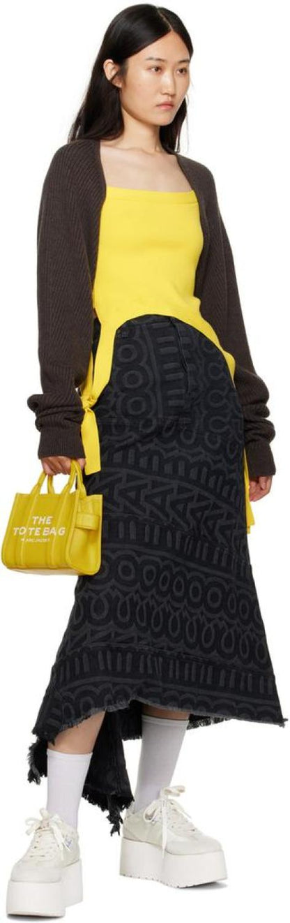 Yellow 'The Leather Mini' Tote
