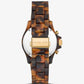 Oversized Everest Pavé Gold-Tone and Tortoiseshell Bio-Based Acetate Watch