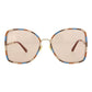 Square-Frame Metal Sunglasses