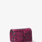 Jet Set Small Snake Embossed Leather Smartphone Crossbody Bag