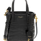 Saint Laurent Toy Mini Croc-Embossed Leather Tote